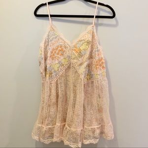 Victoria’s Secret Floral Lace Lingerie Size Large